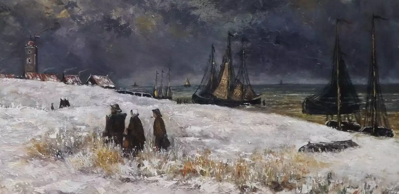 Wandeling in wintersduin